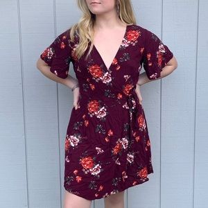 Floral tie dress